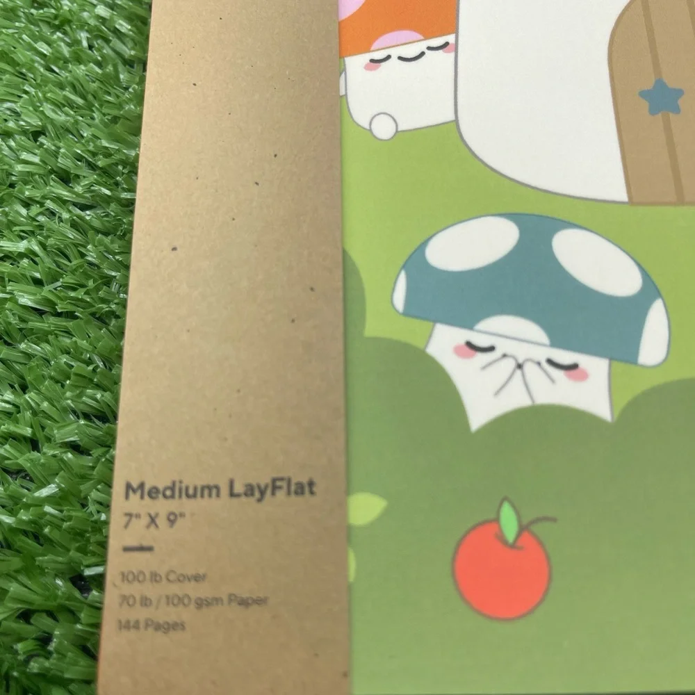 Smoko x Denik Friends Smoko Mushroom Garden Medium Layflat Notebook, NWT